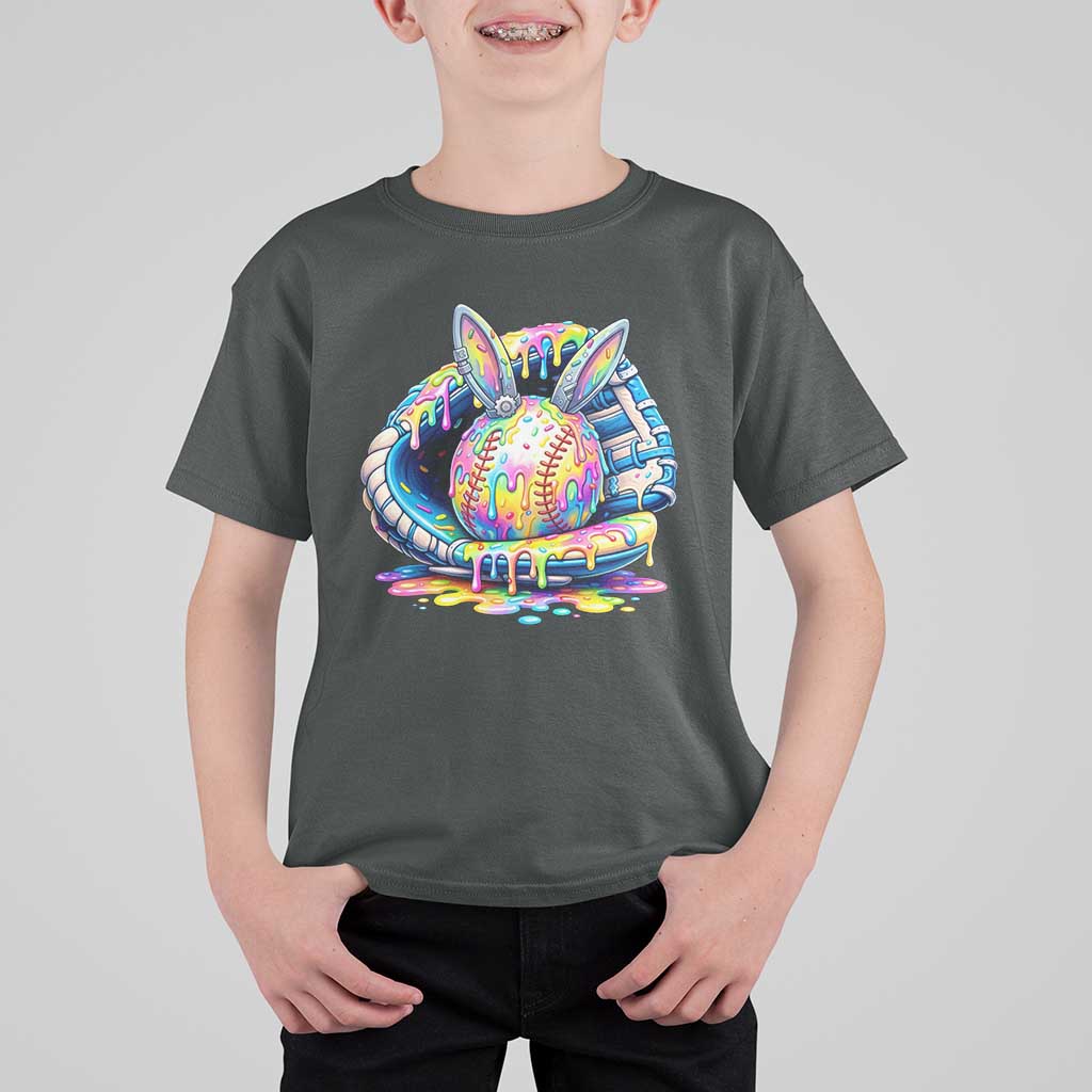 Baseball Easter T Shirt For Kid Drip Ice Cream Sprinkles Baseball Glove