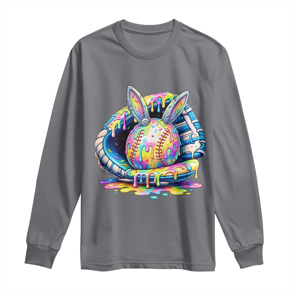 Baseball Easter Long Sleeve Shirt Drip Ice Cream Sprinkles Baseball Glove