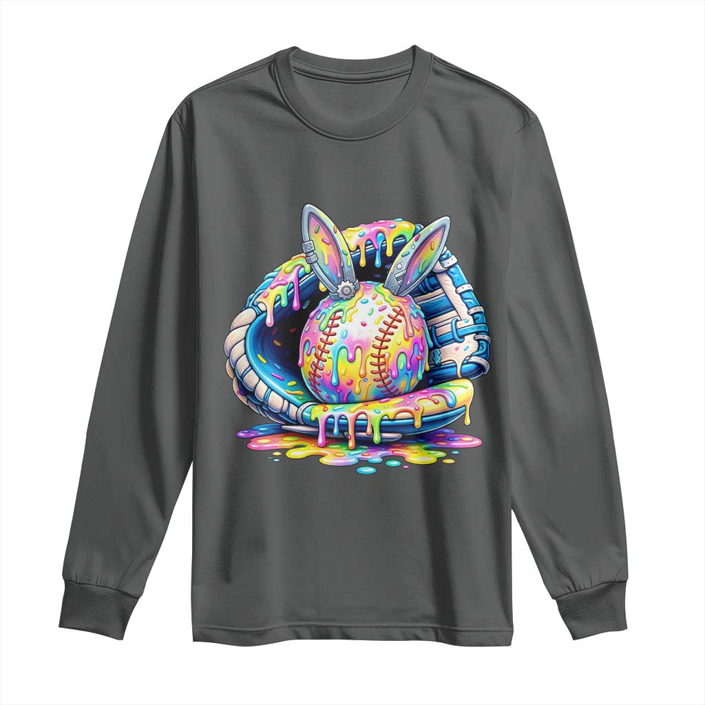 Baseball Easter Long Sleeve Shirt Drip Ice Cream Sprinkles Baseball Glove