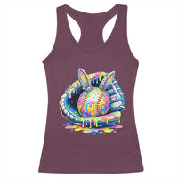 Baseball Easter Racerback Tank Top Drip Ice Cream Sprinkles Baseball Glove