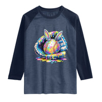 Baseball Easter Raglan Shirt Drip Ice Cream Sprinkles Baseball Glove