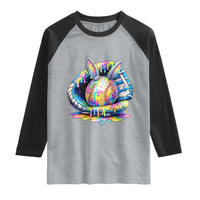 Baseball Easter Raglan Shirt Drip Ice Cream Sprinkles Baseball Glove