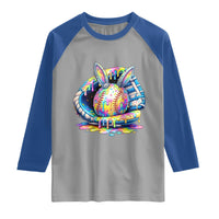 Baseball Easter Raglan Shirt Drip Ice Cream Sprinkles Baseball Glove