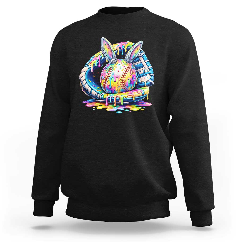 Baseball Easter Sweatshirt Drip Ice Cream Sprinkles Baseball Glove