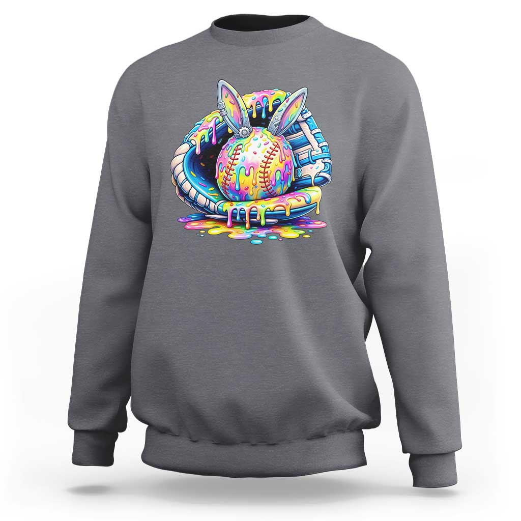 Baseball Easter Sweatshirt Drip Ice Cream Sprinkles Baseball Glove