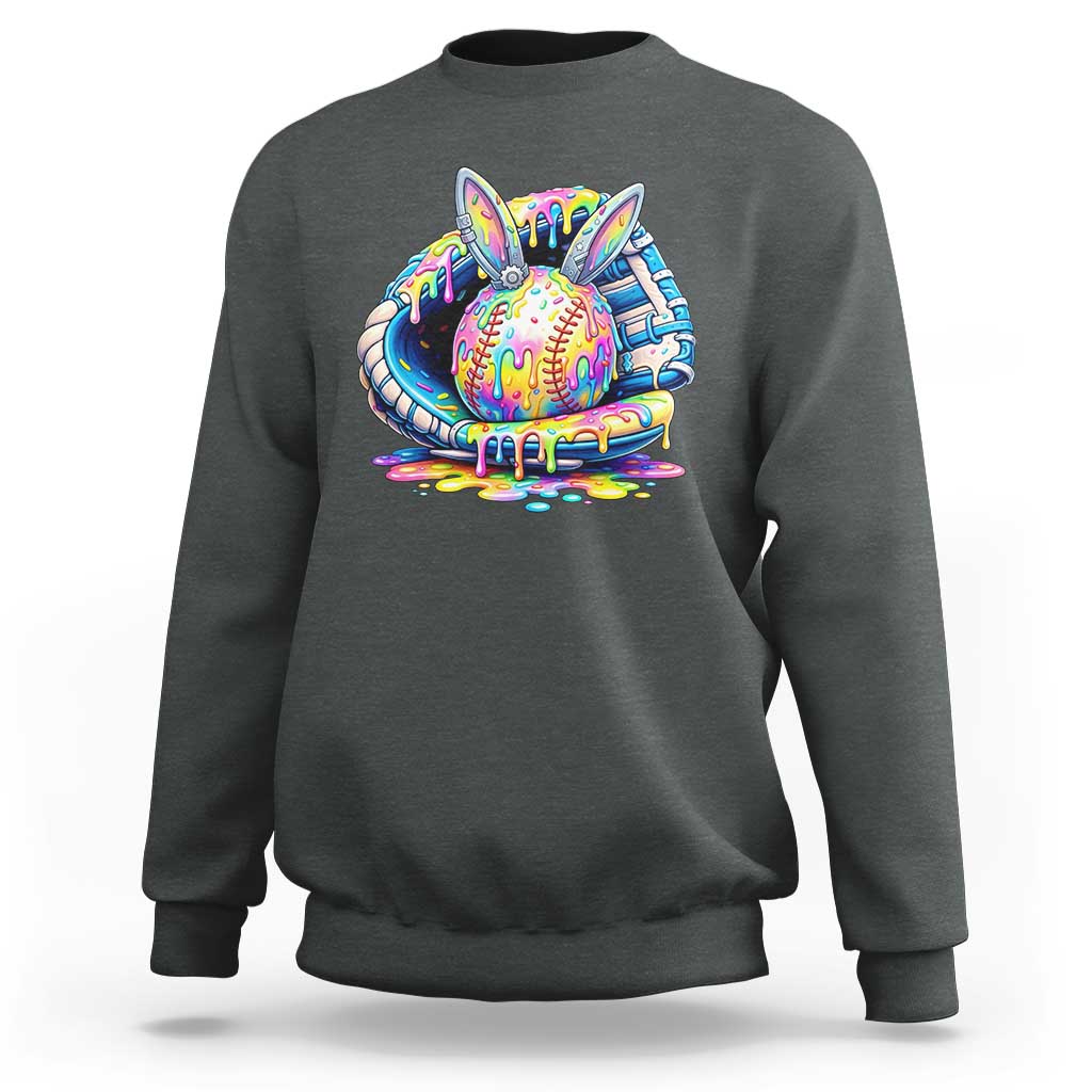 Baseball Easter Sweatshirt Drip Ice Cream Sprinkles Baseball Glove