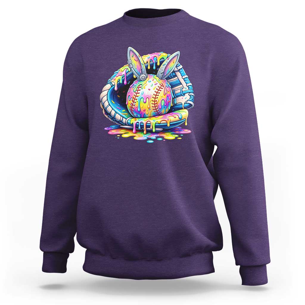 Baseball Easter Sweatshirt Drip Ice Cream Sprinkles Baseball Glove