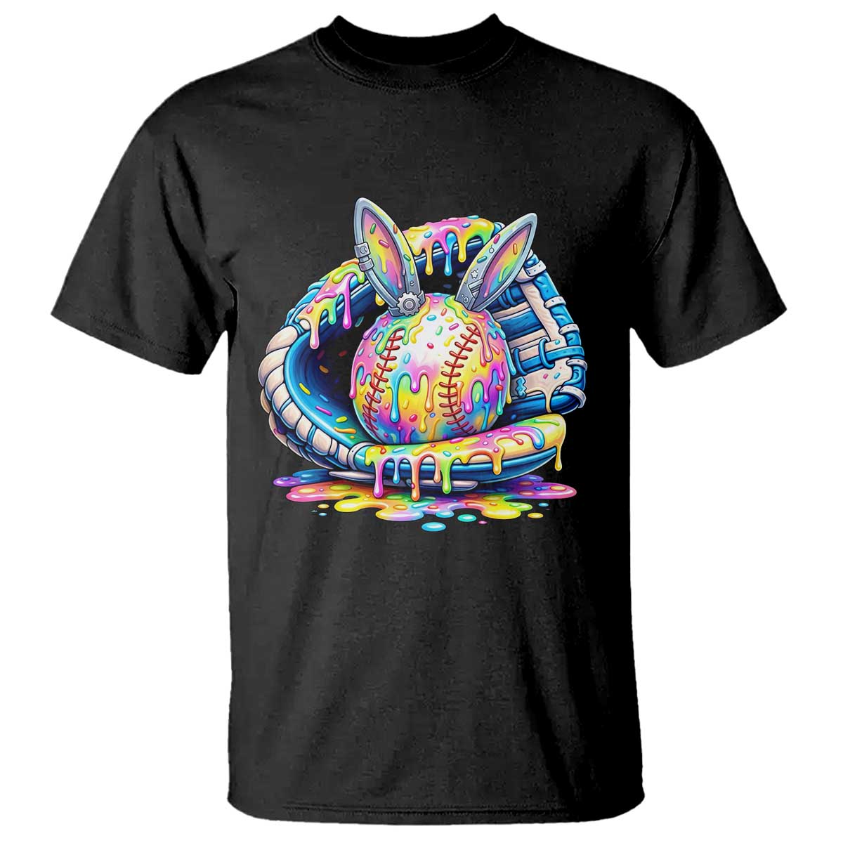 Baseball Easter T Shirt Drip Ice Cream Sprinkles Baseball Glove