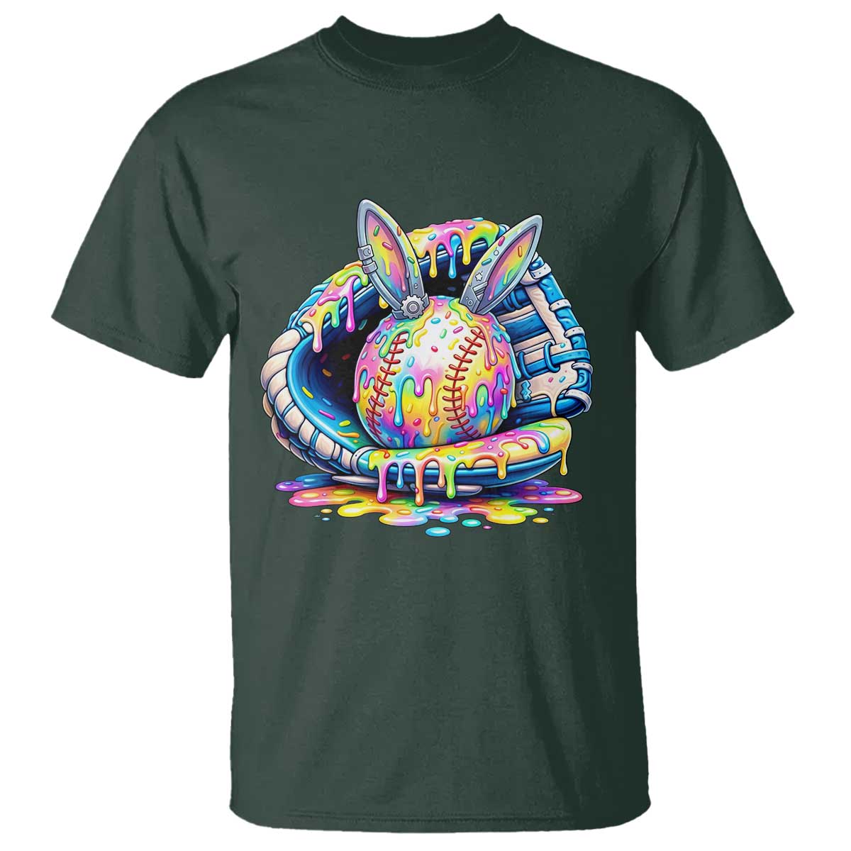 Baseball Easter T Shirt Drip Ice Cream Sprinkles Baseball Glove
