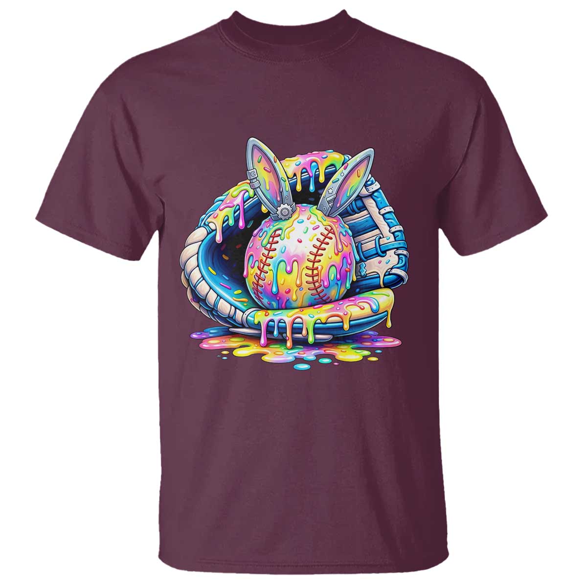 Baseball Easter T Shirt Drip Ice Cream Sprinkles Baseball Glove