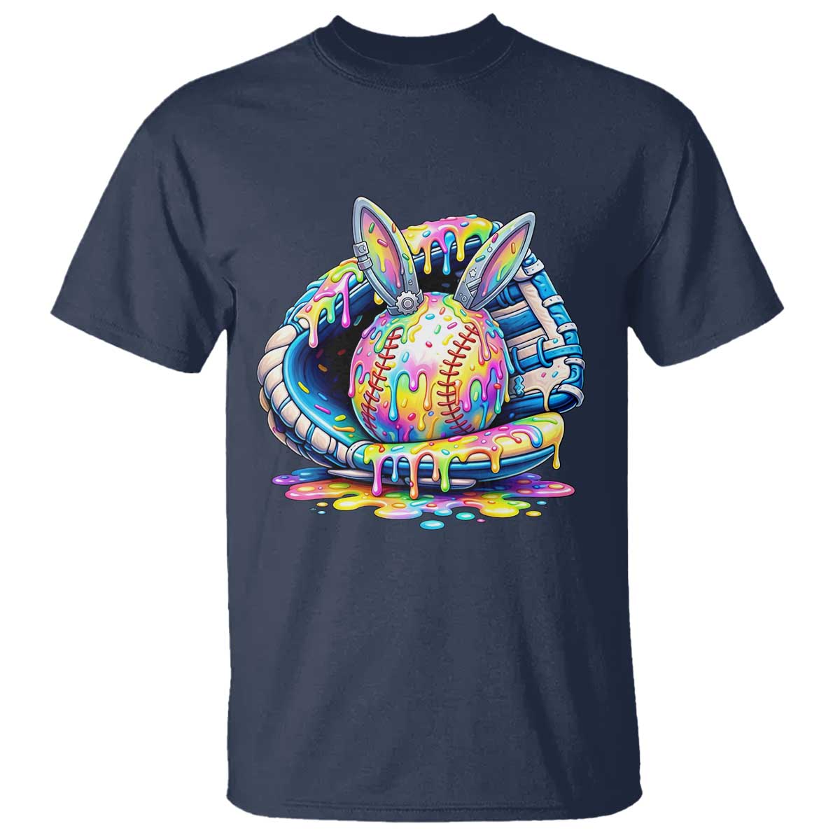 Baseball Easter T Shirt Drip Ice Cream Sprinkles Baseball Glove