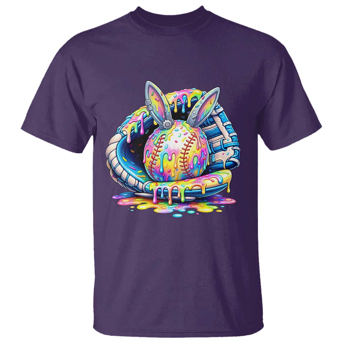 Baseball Easter T Shirt Drip Ice Cream Sprinkles Baseball Glove