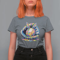 Baseball Easter T Shirt For Women Drip Ice Cream Sprinkles Baseball Glove