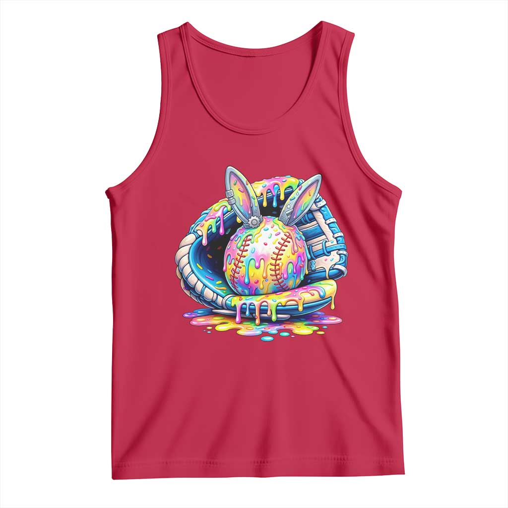 Baseball Easter Tank Top Drip Ice Cream Sprinkles Baseball Glove
