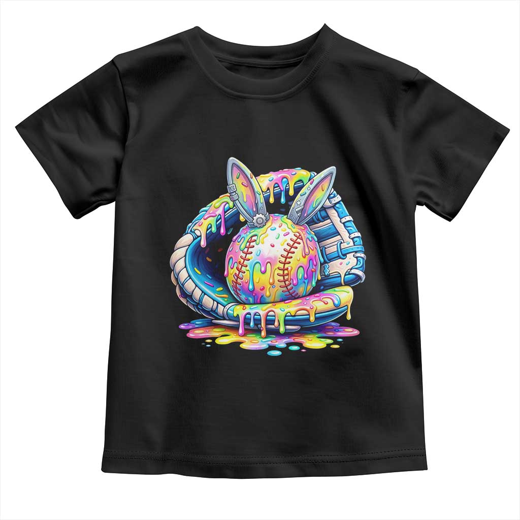 Baseball Easter Toddler T Shirt Drip Ice Cream Sprinkles Baseball Glove