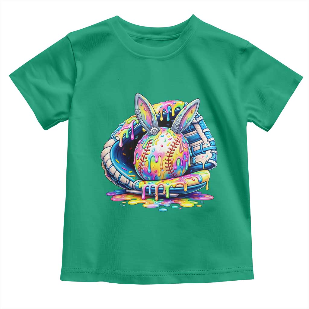 Baseball Easter Toddler T Shirt Drip Ice Cream Sprinkles Baseball Glove