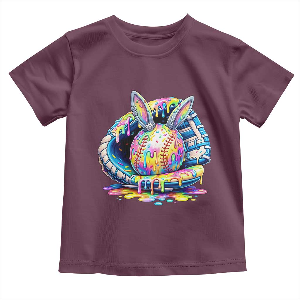 Baseball Easter Toddler T Shirt Drip Ice Cream Sprinkles Baseball Glove