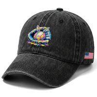 Baseball Easter Washed Cotton Baseball Cap Drip Ice Cream Sprinkles Baseball Glove