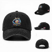 Baseball Easter Washed Cotton Baseball Cap Drip Ice Cream Sprinkles Baseball Glove