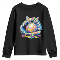 Baseball Easter Youth Sweatshirt Drip Ice Cream Sprinkles Baseball Glove