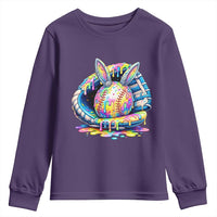 Baseball Easter Youth Sweatshirt Drip Ice Cream Sprinkles Baseball Glove