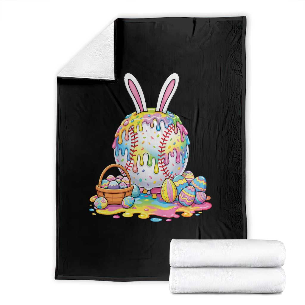 Baseball Easter Drip Ice Cream Sprinkles Egg Gift Throw Blanket