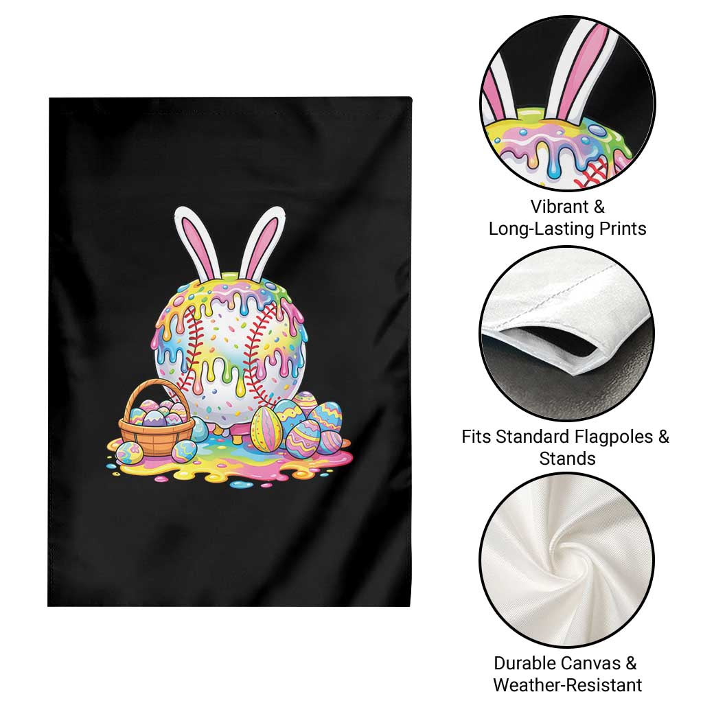 Baseball Easter Drip Ice Cream Sprinkles Egg Gift Garden Flag