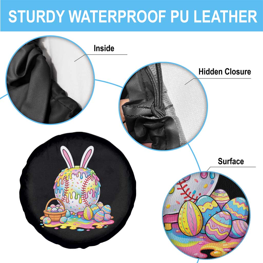 Baseball Easter Drip Ice Cream Sprinkles Egg Gift Spare Tire Cover
