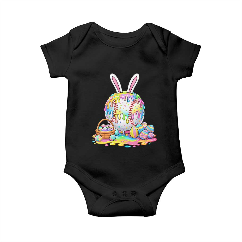 Baseball Easter Drip Ice Cream Sprinkles Egg Gift Baby Onesie