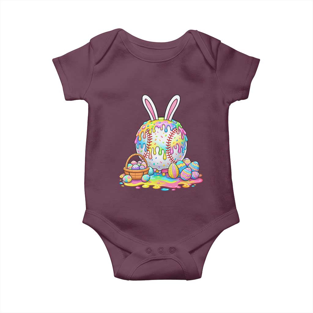 Baseball Easter Drip Ice Cream Sprinkles Egg Gift Baby Onesie