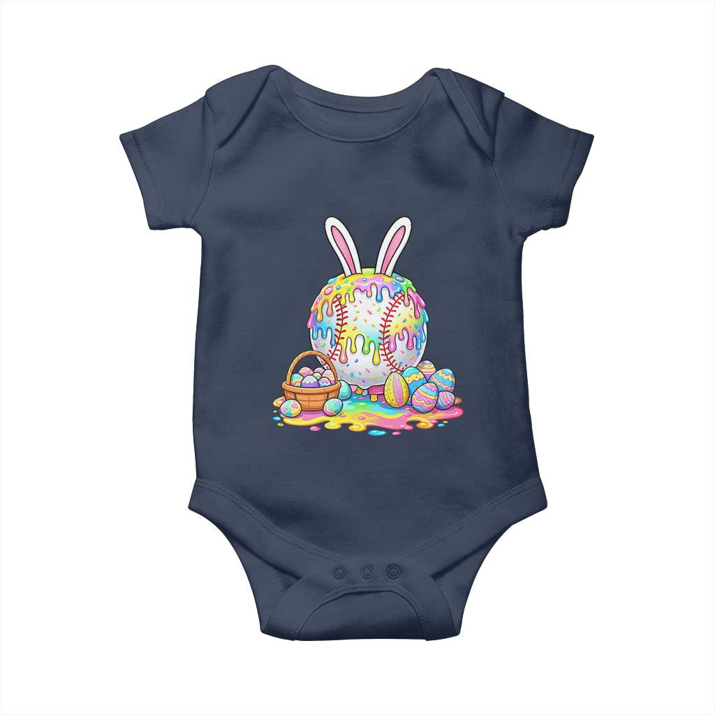 Baseball Easter Drip Ice Cream Sprinkles Egg Gift Baby Onesie