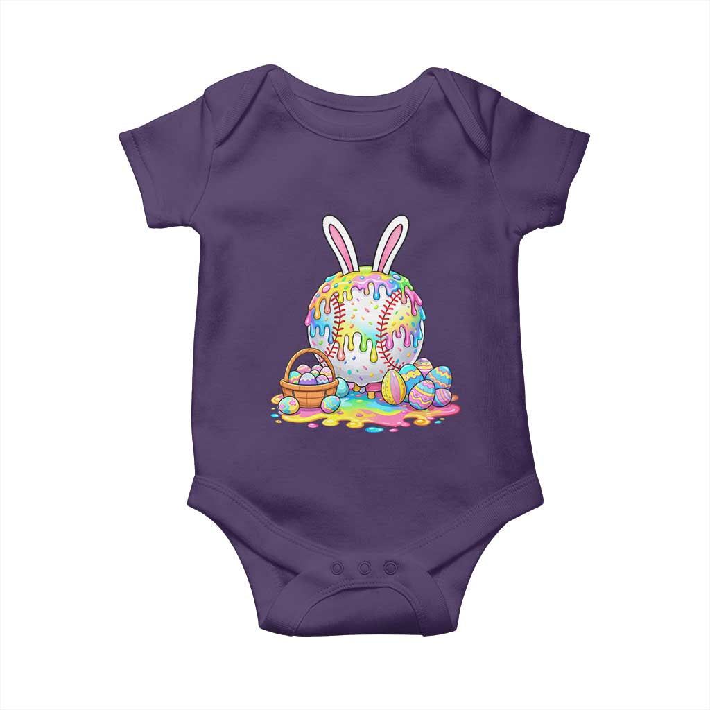 Baseball Easter Drip Ice Cream Sprinkles Egg Gift Baby Onesie