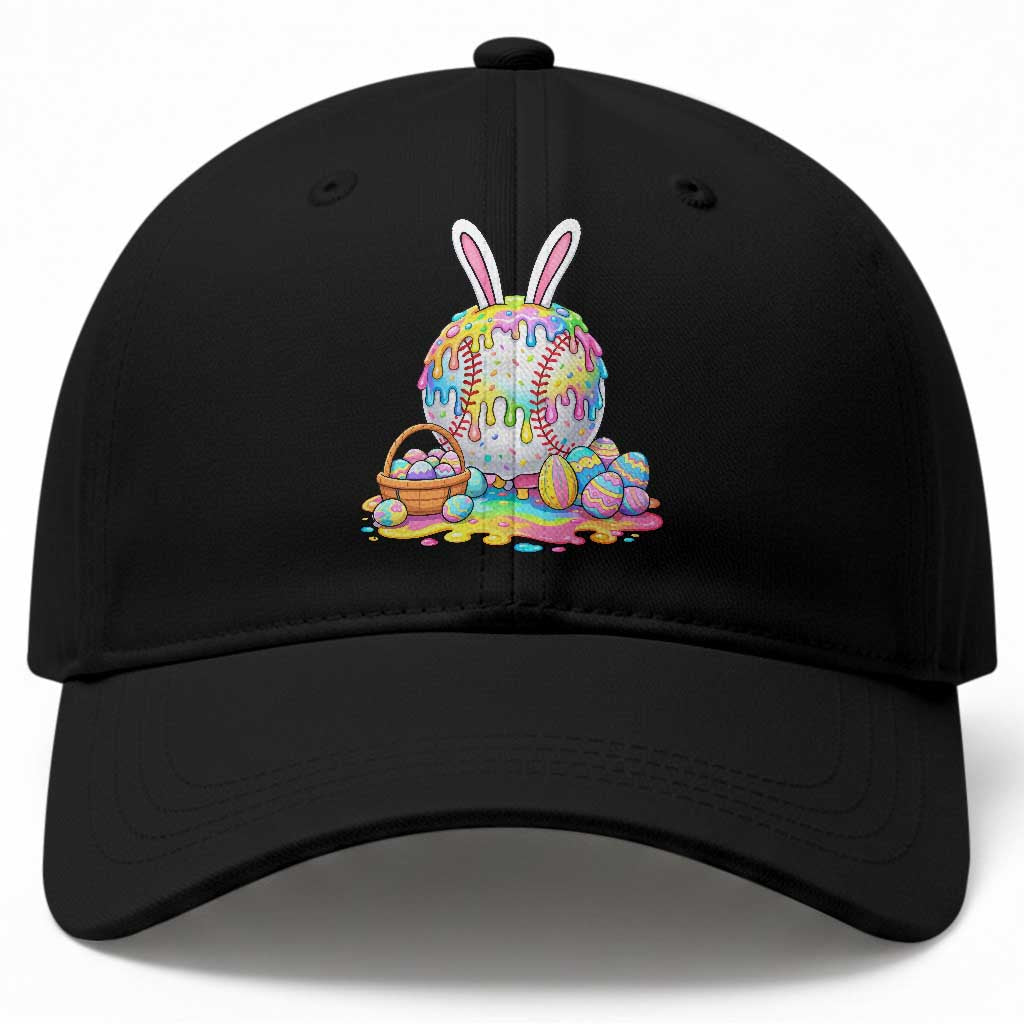 Baseball Easter Drip Ice Cream Sprinkles Egg Gift Baseball Cap