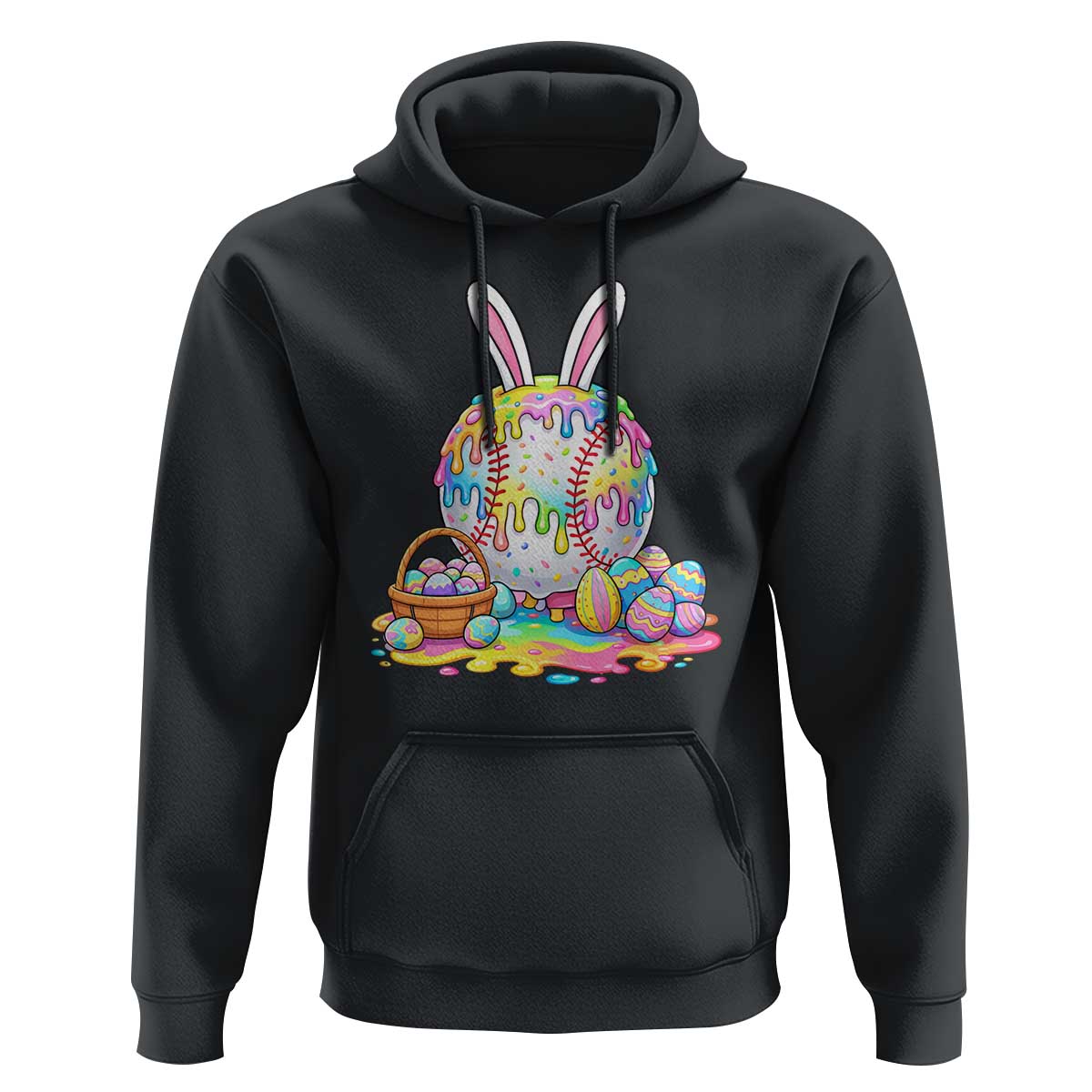 Baseball Easter Drip Ice Cream Sprinkles Egg Gift Hoodie