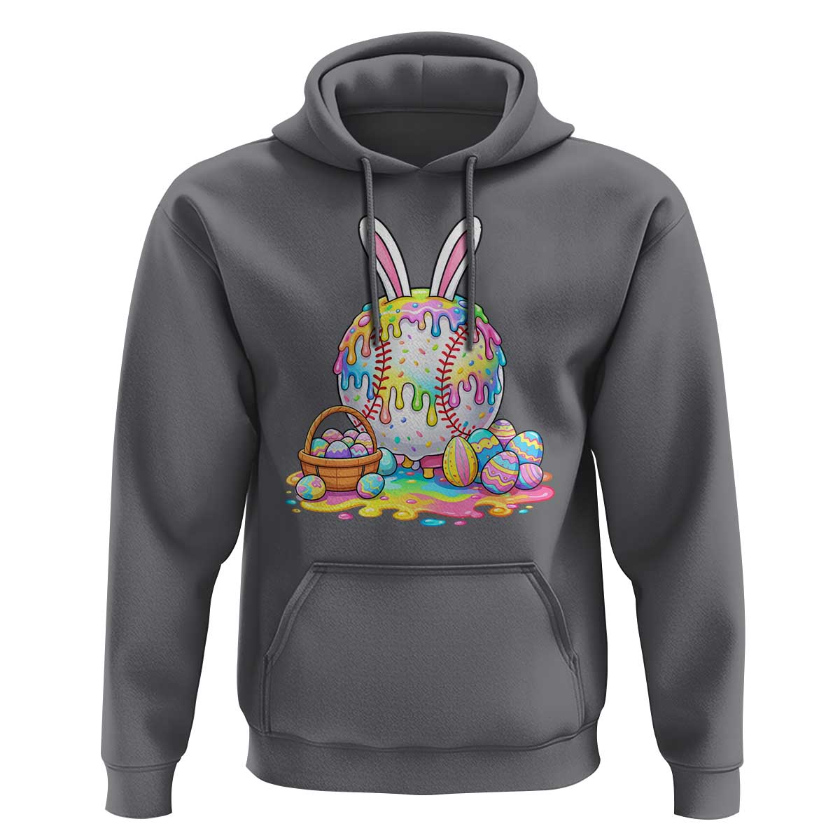 Baseball Easter Drip Ice Cream Sprinkles Egg Gift Hoodie