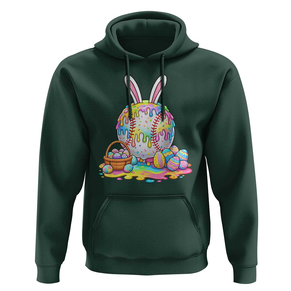 Baseball Easter Drip Ice Cream Sprinkles Egg Gift Hoodie