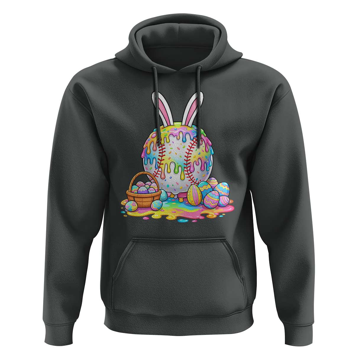 Baseball Easter Drip Ice Cream Sprinkles Egg Gift Hoodie