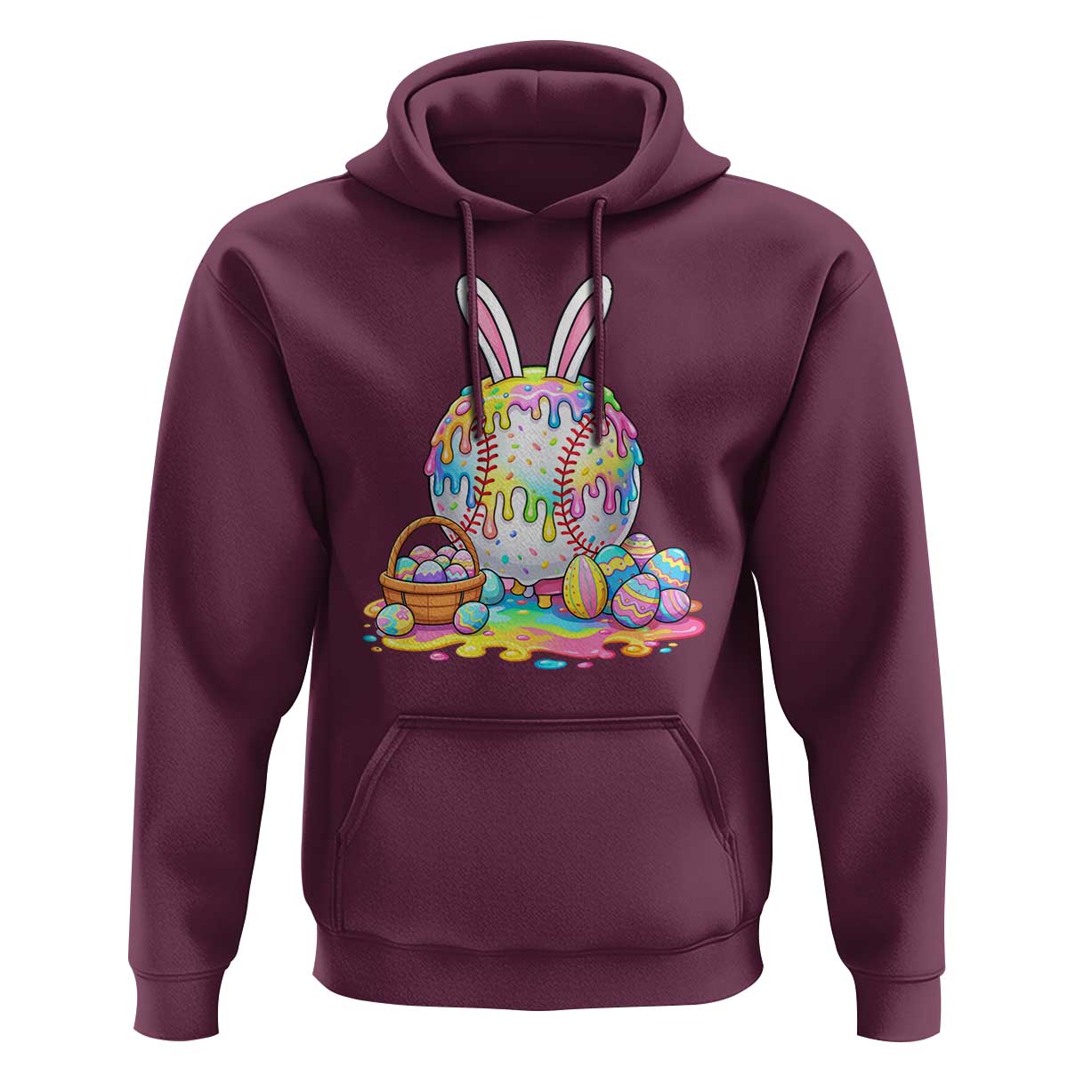 Baseball Easter Drip Ice Cream Sprinkles Egg Gift Hoodie