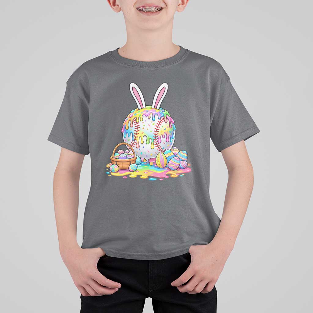 Baseball Easter Drip Ice Cream Sprinkles Egg Gift T Shirt For Kid