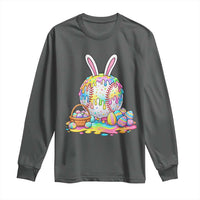 Baseball Easter Drip Ice Cream Sprinkles Egg Gift Long Sleeve Shirt