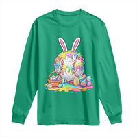 Baseball Easter Drip Ice Cream Sprinkles Egg Gift Long Sleeve Shirt