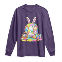 Baseball Easter Drip Ice Cream Sprinkles Egg Gift Long Sleeve Shirt
