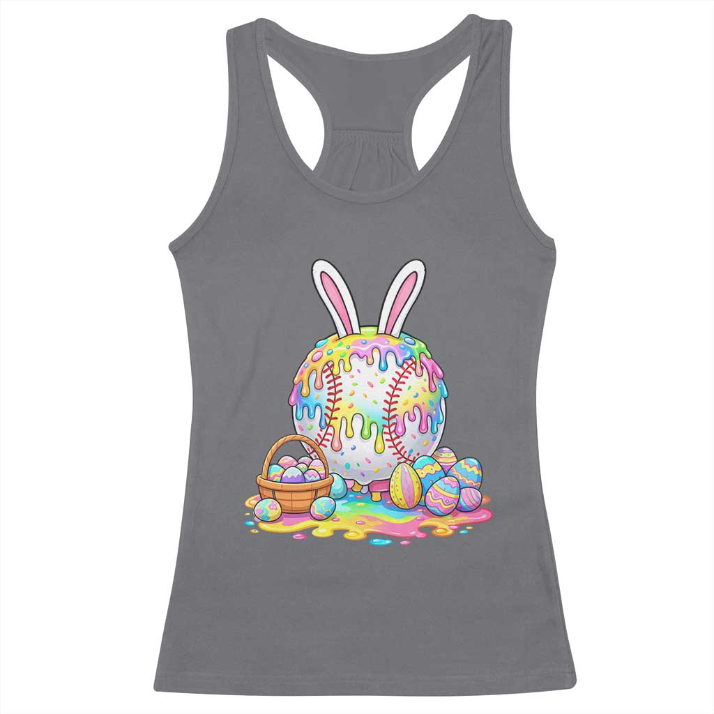 Baseball Easter Drip Ice Cream Sprinkles Egg Gift Racerback Tank Top