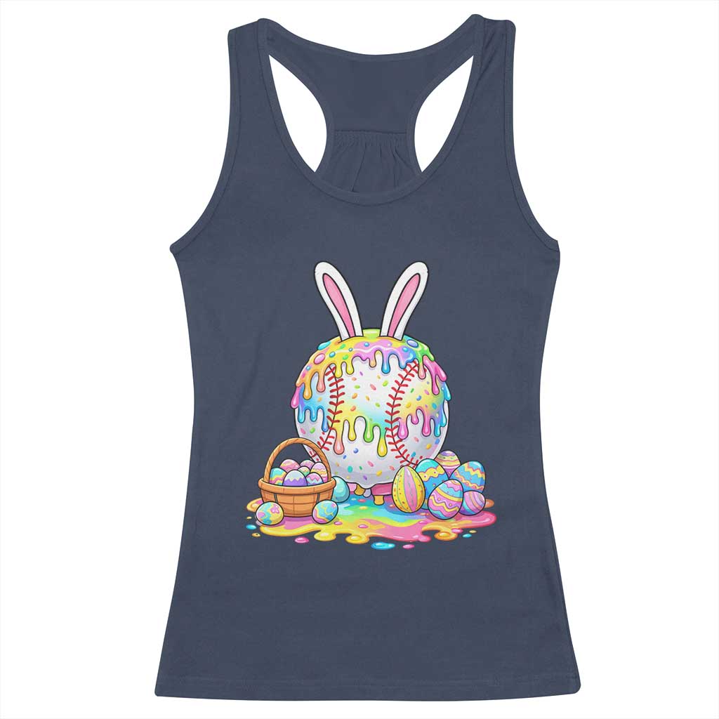Baseball Easter Drip Ice Cream Sprinkles Egg Gift Racerback Tank Top