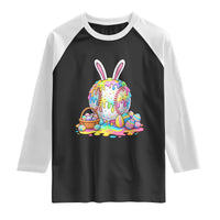 Baseball Easter Drip Ice Cream Sprinkles Egg Gift Raglan Shirt