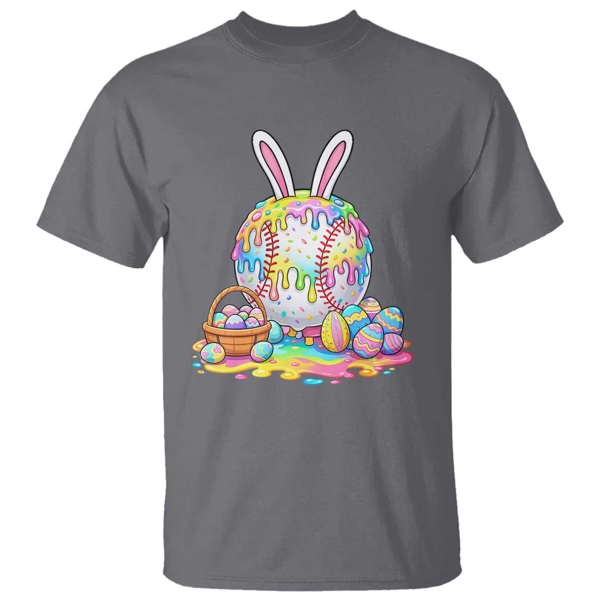 Baseball Easter Drip Ice Cream Sprinkles Egg Gift T Shirt