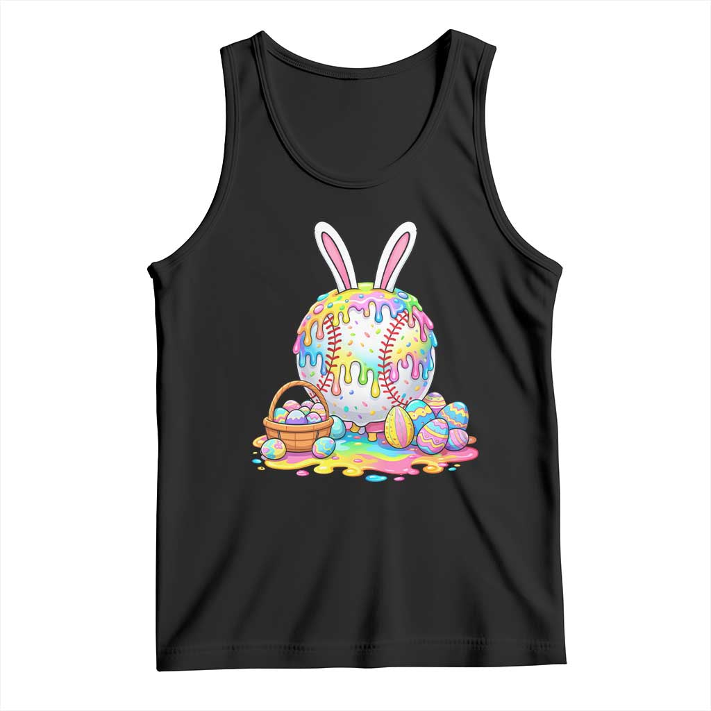 Baseball Easter Drip Ice Cream Sprinkles Egg Gift Tank Top