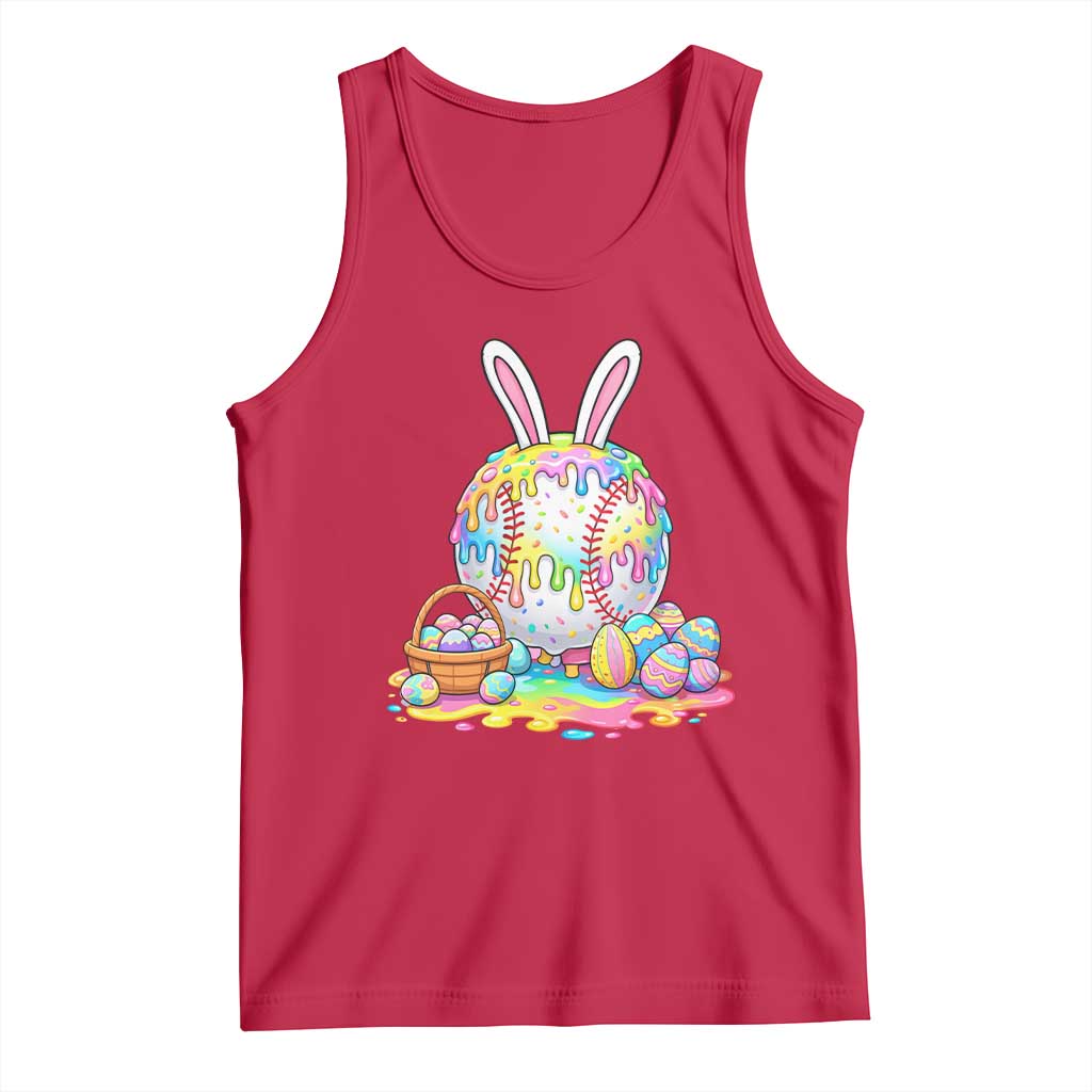 Baseball Easter Drip Ice Cream Sprinkles Egg Gift Tank Top