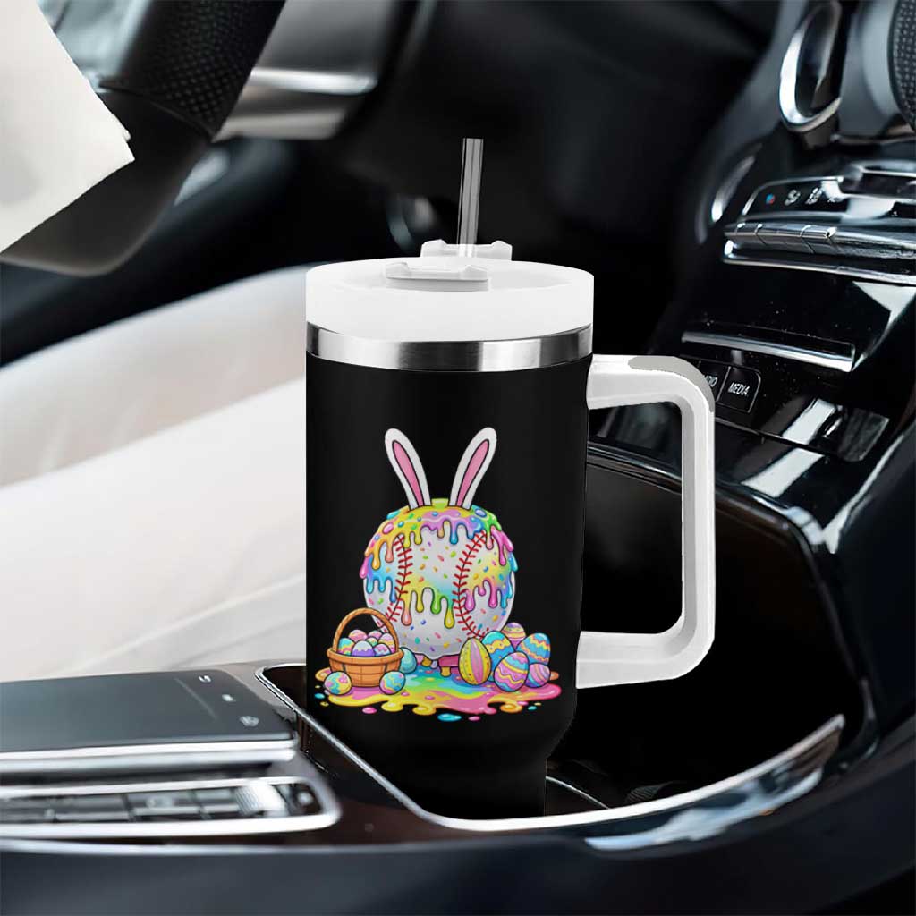 Baseball Easter Drip Ice Cream Sprinkles Egg Gift Tumbler With Handle