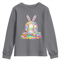Baseball Easter Drip Ice Cream Sprinkles Egg Gift Youth Sweatshirt